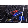 Zestaw narzędzi solarnych MC4 PV 11w1 + etui NEKU (ściągacz izolacji + zaciskarka MC4 z pozycjonerem + klucze + nożyce + 2 wkrętaki + konektory)