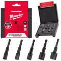 Zestaw nasadek magnetycznych 1/4"' 7-13mm Shockwave 5szt. MILWAUKEE