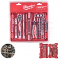 Zestaw nasadek metrycznych 1/4" z grzechotką 38 elementów MILWAUKEE