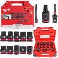 Zestaw nasadek udarowych 1/2'' 10-24mm z akcesoriami w walizce 13szt. Shockwave Impact Duty MILWAUKEE