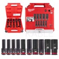 Zestaw nasadek udarowych długich 1/2'' 10-24mm Shockwave Impact Duty 10szt. MILWAUKEE