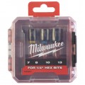 Zestaw nasadek udarowych sześciokątnych 1/4'' 7-13mm z akcesoriami w walizce 4szt. MILWAUKEE
