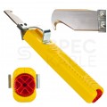 Zestaw Nóż hakowy do kabli 8-28mm JOKARI + Próbnik napięcia 150-250V WERA