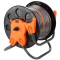 Zestaw ogrodowy Wąż 1/2" pomarańczowy 50m 4-warstwowy Economic NEO na stojaku NEO z pistoletem zraszający, przyłączem i złączkami VERTO