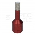 Zestaw otwornic Diamentowych 6-68mm do gresu, kamienia, płytek itp. Komplet 5szt. + adapter Kraft&Dele KD11219