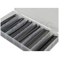 Zestaw rurek termokurczliwych HST-100B czarne 10cm TALVICO 100szt w pudełku