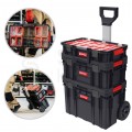 Zestaw skrzynek modułowych na kółkach 3w1: organizer Two Organizer Plus + skrzynka Two Toolbox Plus + skrzynia na kołach Pro Cart Qbrick System TWO SET plus 2