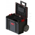 Zestaw skrzynek modułowych na kółkach 3w1: walizka Pro Toolbox + skrzynka Pro Toolbox + skrzynia na kołach Pro Cart Qbrick System PRO SET 1