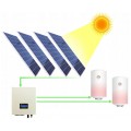 Zestaw solarny 2050W do grzania wody w bojlerach: Przetwornica ECO Solar Boost MPPT-3000 PRO 3,5kW + 5x Panel solarny monokrystaliczny 410W + 2x25mb kabel solarny 4mm2 + złącza MC4