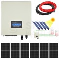 Zestaw solarny 2580W do grzania wody w bojlerach: Przetwornica ECO Solar Boost MPPT-3000 PRO 3.5kW + 6x Panel solarny monokrystaliczny 430W + 2x25mb kabel solarny + złącza MC4