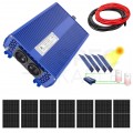 Zestaw solarny 3010W do grzania wody w bojlerach: Przetwornica ECO Solar Boost MPPT-3000 3kW + 7x Panel solarny monokrystaliczny 430W + 2x25mb kabel solarny + złącza MC4