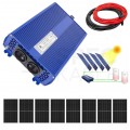 Zestaw solarny 3440W do grzania wody w bojlerach: Przetwornica ECO Solar Boost MPPT-3000 3kW + 8x Panel solarny monokrystaliczny 430W + 2x25mb kabel solarny + złącza MC4