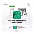 Zestaw sterowania roletami WiFi 6x sterownik rolet SRW-01 1x sterownik sterowanania bramą SBW-01 SUPLA ZAMEL