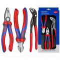Zestaw Szczypce Bestsellery 3szt. (uniwersalne 180mm + nastawne Cobra 250mm + boczne tnące 160mm) KNIPEX 00 20 09 V01