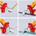 Zestaw Szczypce izolowane VDE 1kV dla elektryka 3szt. (uniwersalne 180mm + boczne tnące 160mm + wydłużone półokragłe tnące 200mm) Elektro Set KNIPEX 00 20 12