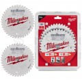 Zestaw tarcz do drewna 165 x 20 mm 40 + 40 zębów 2 szt. TWIN PACK do ręcznych pił tarczowych MILWAUKEE
