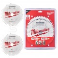 Zestaw tarcz do drewna 216 x 30 mm 2 szt. 24 + 48 zębów TWIN PACK do ręcznych pił tarczowych MILWAUKEE