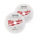 Zestaw tarcz do drewna 216 x 30 mm 2 szt. 24 + 48 zębów TWIN PACK do ręcznych pił tarczowych MILWAUKEE