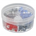 Zestaw tulejek podwójnych kablowych izolowanych HI / TE DIN 0,75-2,5mm2 200szt w pudełku KNIPEX 97 99 908