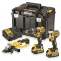 ZESTAW WIERT-WKR DCD796 + ZAKRĘT. DCF887 + SZLIFIER. DCG412 DEWALT