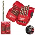 Zestaw wierteł do metalu HSS-G 1-10mm w kasecie 19szt. Thunderweb PACKOUT MILWAUKEE