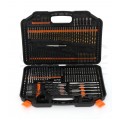 Zestaw wierteł (HSS), bitów i otwornic 246szt. w walizce Kraft&Dele KD999