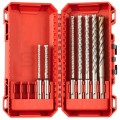 Zestaw wierteł SDS-Plus do betonu, cegły, kamienia z uchwytem SDS+ 5-12mm w kasecie 7szt. MX4 MILWAUKEE