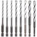 Zestaw wierteł uniwersalnych do betonu, cegły, kamienia 4-12mm w kasecie 8szt Shockwave Impact Duty MILWAUKEE