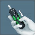 Zestaw wkrętak dynamometryczny nastawny 1-3 Nm z bitami 16 części, system szybkiego nastawiania do bitów HEX 1/4" Kraftform Safe-Torque SPEED WERA