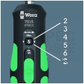 Zestaw wkrętak dynamometryczny nastawny 1-3 Nm z bitami 16 części, system szybkiego nastawiania do bitów HEX 1/4" Kraftform Safe-Torque SPEED WERA