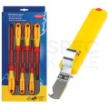 Zestaw wkrętaków 4xPŁ + 2xPH 1000V KNIPEX + Nóż hakowy do kabli 8-28mm JOKARI