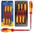Zestaw wkrętaków 4xPŁ + 2xPH 1000V KNIPEX + Nóż hakowy do kabli 8-28mm JOKARI