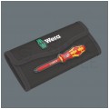 Zestaw wkrętaków izolowanych dla elektryka 15 sztuk: rękojeść + 4x płaskie PŁ + 2x krzyżowe PH + 2x PZ + 4x gwiazdkowe TX + próbnik + etui 1kV VDE Kompakt Take it easy WERA