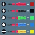 Zestaw wkrętaków izolowanych dla elektryka 15 sztuk: rękojeść dynamometryczna 1,2-3 Nm + 4x płaskie PŁ + 2x krzyżowe PH + 2x PZ + 4x gwiazdkowe TX + próbnik + etui 1kV VDE Kompakt Take it easy WERA