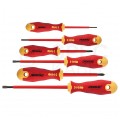 Zestaw wkrętaków izolowanych dla elektryka 6 sztuk: 4x płaskie PŁ + 2x krzyżowe PH 1kV VDE FELO Ergonic