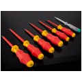 Zestaw wkrętaków izolowanych dla elektryka 7 sztuk: 4x płaskie PŁ + 2x krzyżowe PH + próbnik 1kV VDE Comfort WERA