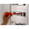 Zestaw wkrętaków izolowanych dla elektryka 7 sztuk: 4x płaskie PŁ + 2x krzyżowe PH + próbnik 1kV VDE Comfort WERA