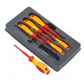 Zestaw Wkrętaków SLIM izolowanych VDE 1kV dla elektryka Komplet 6szt. (2xPłaski + 2xPZ + 2xPH) KNIPEX 00 20 12 V04