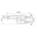 Złącze solarne MC4 dwójnik równoległy fotowoltaiczny PV IP67 Staubli Multi-Contact 2x gniazdo(+) -> 1x wtyk(-)