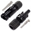 Złącze solarne MC4 komplet (wtyk + gniazdo) Konektor na przewód 4-6mm2 1000V IP68 Staubli (Multi-Contact)