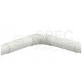 Złączka karbowana ZCL-40 biała do rur elektroinstalacyjnych gładkich RLm-40 i peszli KOMPLET 5szt.