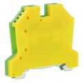Złączka na szynę TH35 6mm2 zielono-żółta PE