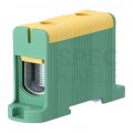 Złączka szynowa 1-torowa Al/Cu 35-150mm2 na TH35 żółto-zielony FJ-E150/D HEDO