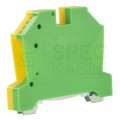 Złączka szynowa 1-torowa ZUG 10mm2 57A żółto-zielona