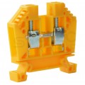 Złączka szynowa 1-torowa ZUG 4mm2 32A żółta