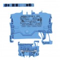 Złączka szynowa 2-przewodowa 2,5mm2 na szynę TH35 niebieska 2002-1204 WAGO TOPJOBS