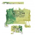 Złączka szynowa 2-przewodowa 2,5mm2 na szynę TH35 żółto-zielona PE 2002-1207 WAGO TOPJOBS