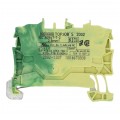 Złączka szynowa 2-przewodowa 2,5mm2 na szynę TH35 żółto-zielona PE 2002-1207 WAGO TOPJOBS