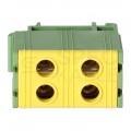 Złączka szynowa 2-torowa Al/Cu 1,5-16mm2 na TH35 żółto-zielony FJ-E16/2/D HEDO