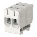 Złączka szynowa 2-torowa Al/Cu 2,5-50mm2 na TH35 szary FJ-E50/2 HEDO